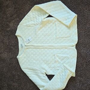 NEW J Crew Factory Ivory Qulited Jacket M